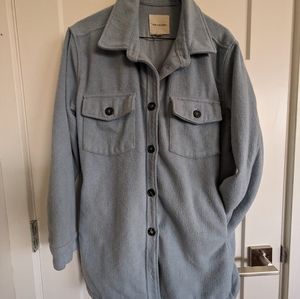 Blue fleece coat